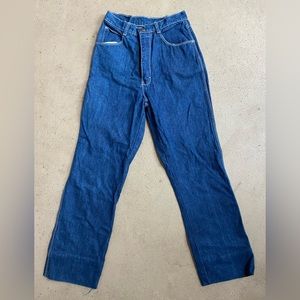 Blue Jeans size 16 Slim fit bottoms are hemmed
